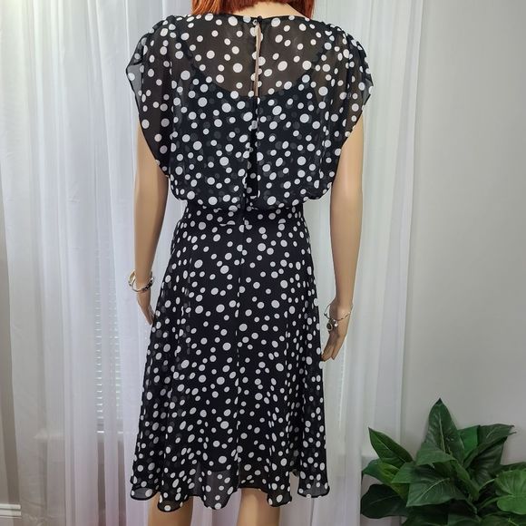 Chico's Flowy Garden Party Dress Size 6 - Picture 11 of 15